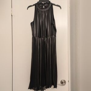 Simply Vera Vera Wang Gray Pleated Halter Sundress
